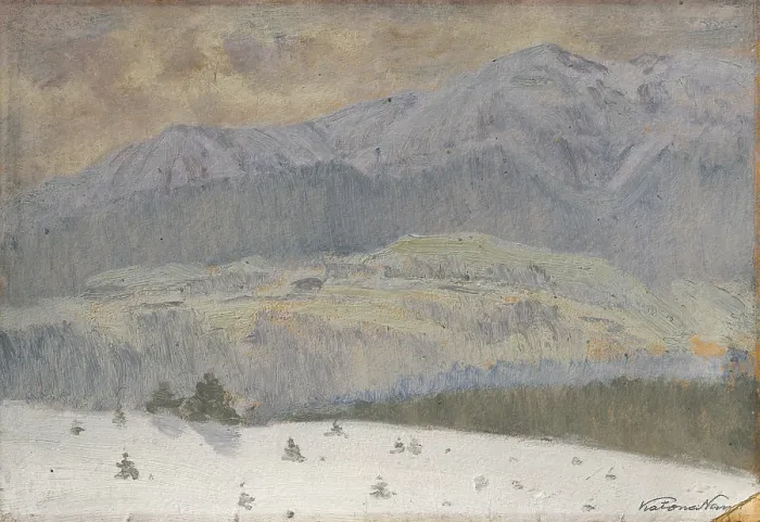 Framed Print : Winter day in the High Tatras, 1911. Creator: Ferdinand Katona Framed Print : Winter day in the High Tatras, 1911. Creator: Ferdinand Katona