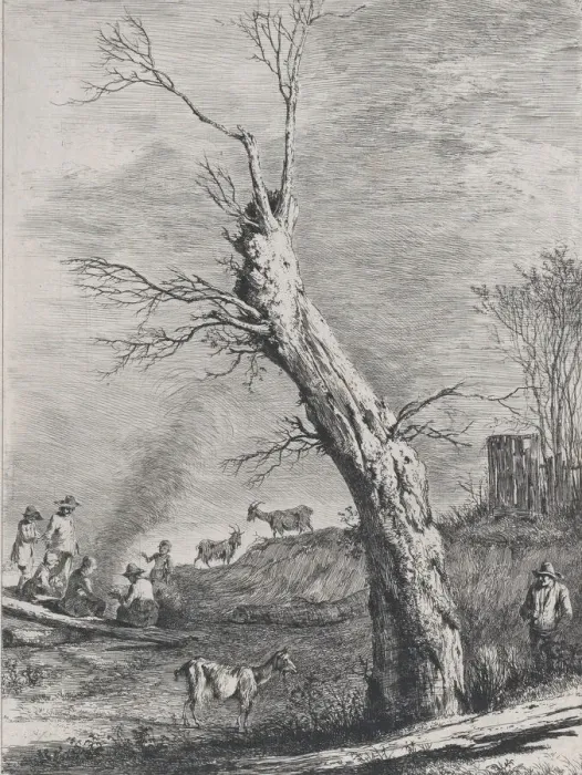 Framed Print : Winter, after a drawing completed in Saint-Chamond, 1795 Framed Print : Winter, after a drawing completed in Saint-Chamond, 1795