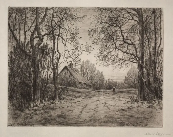 Framed Print : Winter Evening, 1883. Creator: Henry Farrer (American, 1843-1903) Framed Print : Winter Evening, 1883. Creator: Henry Farrer (American, 1843-1903)