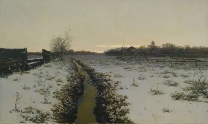 Framed Print : Winter evening, 1888. Artist: Pervukhin, Konstantin Konstantinovich (1863-1915) Framed Print : Winter evening, 1888. Artist: Pervukhin, Konstantin Konstantinovich (1863-1915)