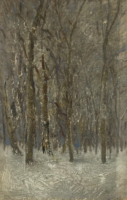 Framed Print : Winter Forest, 1890-1900. Creator: Ladislav Mednyanszky Framed Print : Winter Forest, 1890-1900. Creator: Ladislav Mednyanszky