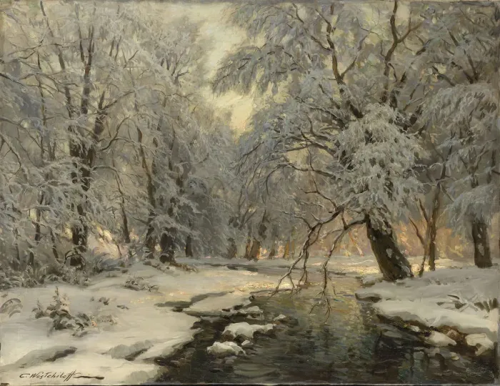 Framed Print : Winter in the Forest, c1930