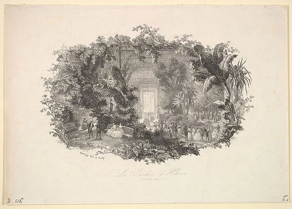 The Winter Garden, 1843. Creator: Charles Francois Daubigny