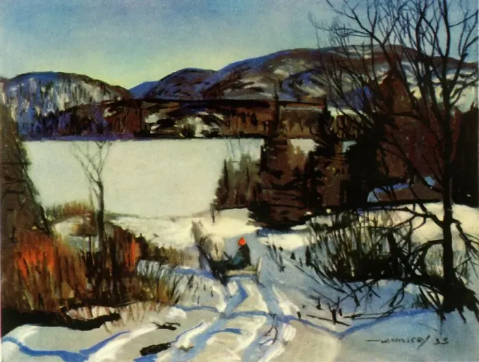 Framed Print : Winter in the Gatineau: Quebec Province, 1941. Creator: Frank Hennessey Framed Print : Winter in the Gatineau: Quebec Province, 1941. Creator: Frank Hennessey
