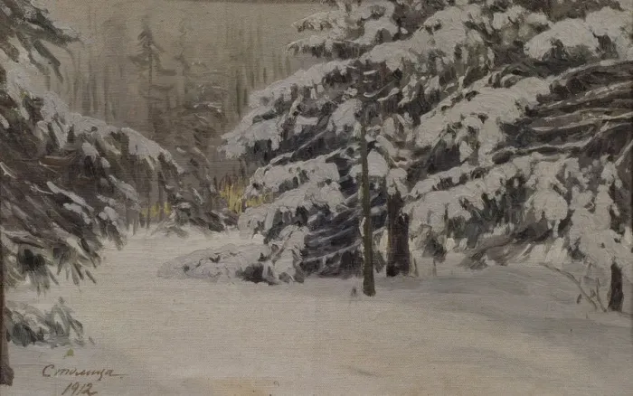 Framed Print : Winter on the islands of Saint Petersburg, 1912. Artist: Stolitsa, Evgeni Ivanovich (1870-1929)