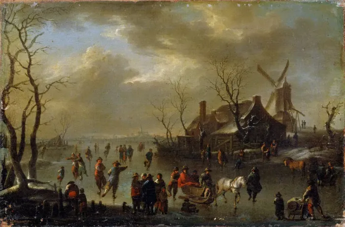Framed Print : Winter Landscape, 17th century. Artist: Klaes Molenaer Framed Print : Winter Landscape, 17th century. Artist: Klaes Molenaer