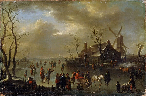 Winter Landscape, 17th century. Artist: Klaes Molenaer