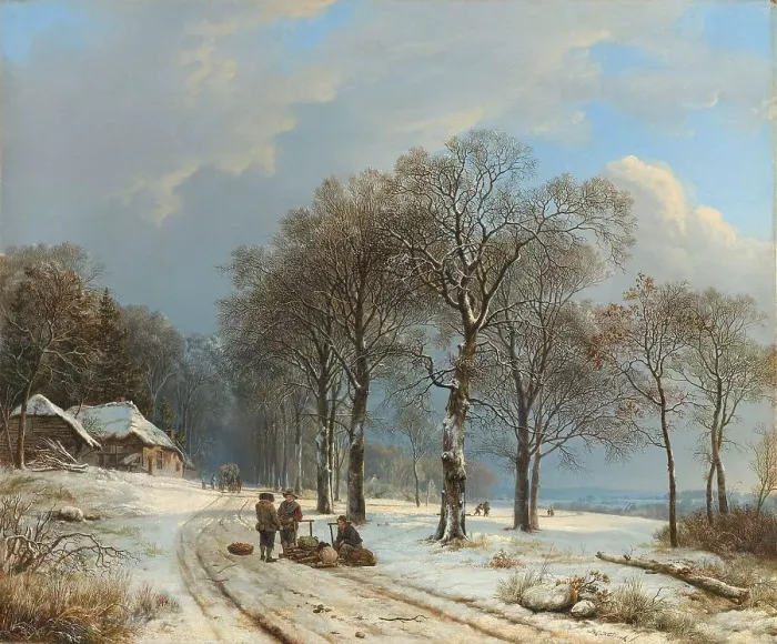 Framed Print : Winter Landscape, 1835-1838. Creator: Barend Cornelis Koekkoek Framed Print : Winter Landscape, 1835-1838. Creator: Barend Cornelis Koekkoek