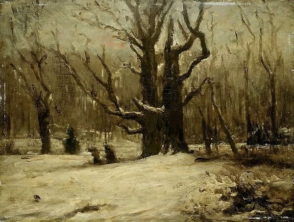 Winter Landscape, 1850-1877. Creator: Gustave Courbet