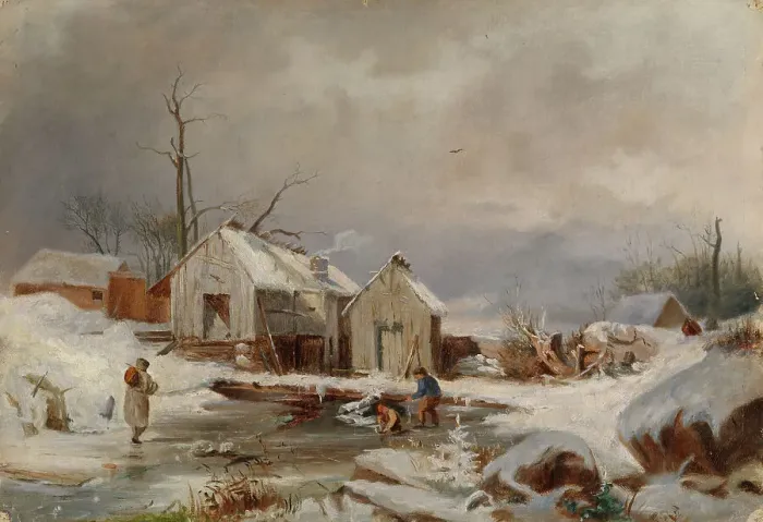 Framed Print : Winter Landscape, 1860-1869. Creator: Fanny Churberg Framed Print : Winter Landscape, 1860-1869. Creator: Fanny Churberg