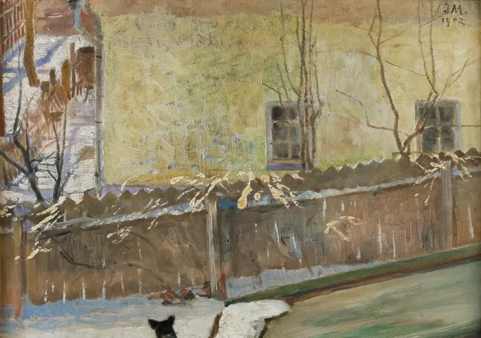 Framed Print : Winter Landscape, 1902. Creator: Jacek Malczewski Framed Print : Winter Landscape, 1902. Creator: Jacek Malczewski