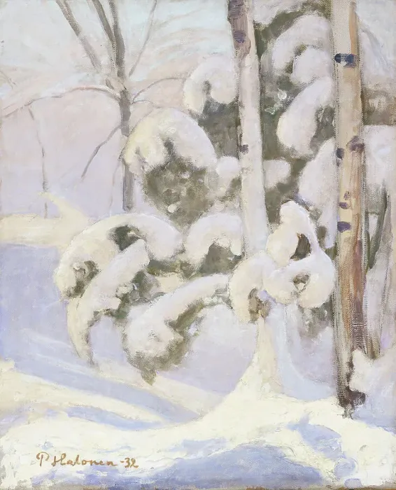 Framed Print : Winter Landscape, 1932. Creator: Pekka Halonen Framed Print : Winter Landscape, 1932. Creator: Pekka Halonen