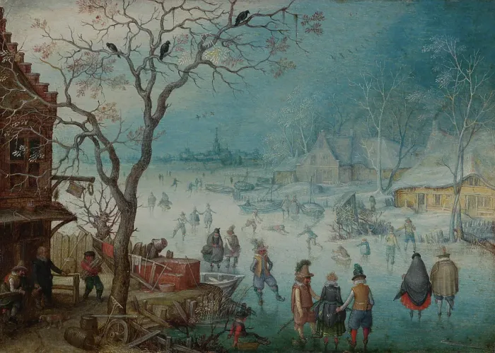 Framed Print : Winter Landscape, c1615-1620. Creator: Christoffel van den Berghe
