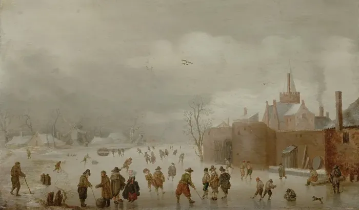 Framed Print : Winter Landscape, c1620-1640. Creator: Anthonie Verstralen Framed Print : Winter Landscape, c1620-1640. Creator: Anthonie Verstralen