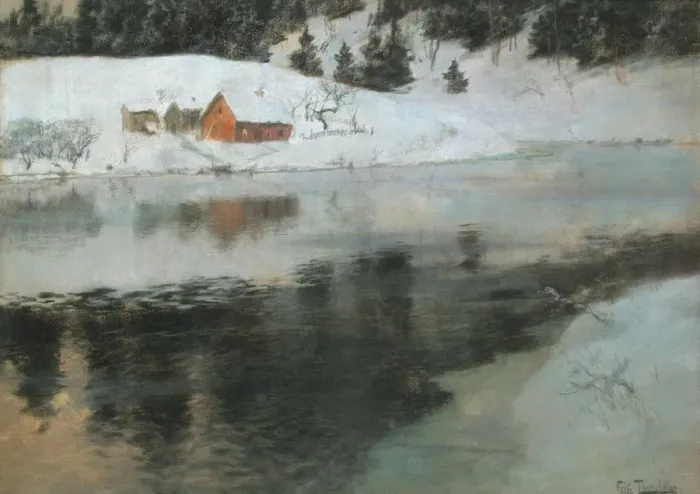 Framed Print : Winter Landscape, c1883-1884 Framed Print : Winter Landscape, c1883-1884