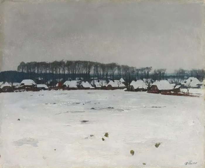 Framed Print : Winter Landscape, c.1885-c.1922. Creator: Willem Witsen