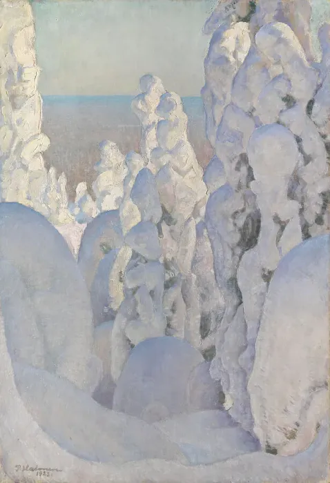 Framed Print : Winter Landscape, Kinahmi, 1923. Creator: Pekka Halonen Framed Print : Winter Landscape, Kinahmi, 1923. Creator: Pekka Halonen
