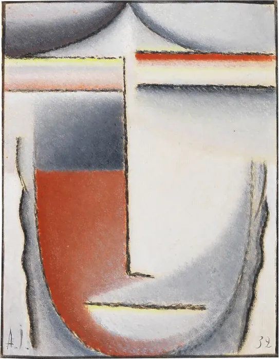Framed Print : Winter mood (Abstract head), 1932. Creator: Javlensky, Alexei, von (1864-1941) Framed Print : Winter mood (Abstract head), 1932. Creator: Javlensky, Alexei, von (1864-1941)