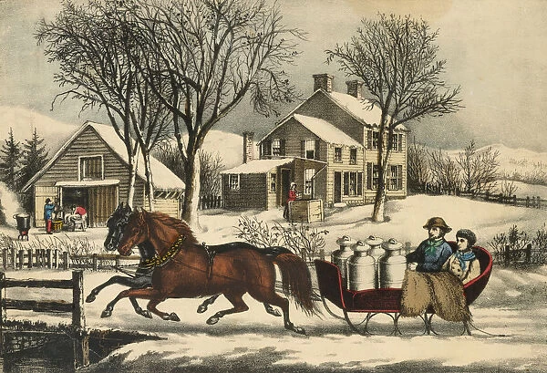 Winter Morning in the Country, 1873. 1873. Creators: Nathaniel Currier