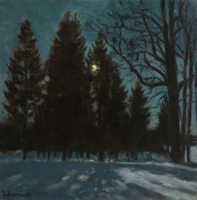 Framed Print : Winter Night, 1931. Artist: Zhukovsky, Stanislav Yulianovich (1873-1944) Framed Print : Winter Night, 1931. Artist: Zhukovsky, Stanislav Yulianovich (1873-1944)