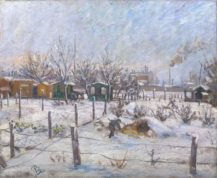 Framed Print : Winter at Norrebro, 1912-1913. Creator: Peter Rostrup Boyesen Framed Print : Winter at Norrebro, 1912-1913. Creator: Peter Rostrup Boyesen