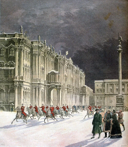 Winter Palace, Saint Petersburg, Russia, 1891. Artist: F Meaulle