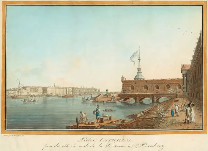 Framed Print : The Winter Palace as Seen from the Peter and Paul Fortress Framed Print : The Winter Palace as Seen from the Peter and Paul Fortress