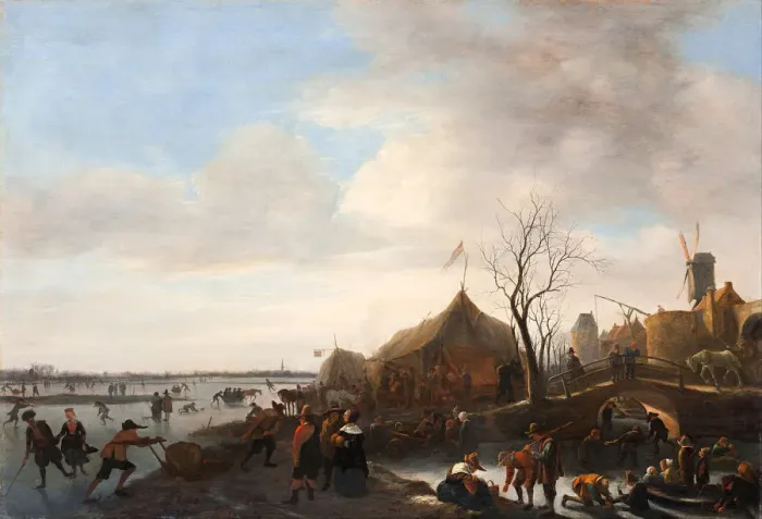 Framed Print : Winter scene. Artist: Steen, Jan Havicksz (1626-1679) Framed Print : Winter scene. Artist: Steen, Jan Havicksz (1626-1679)