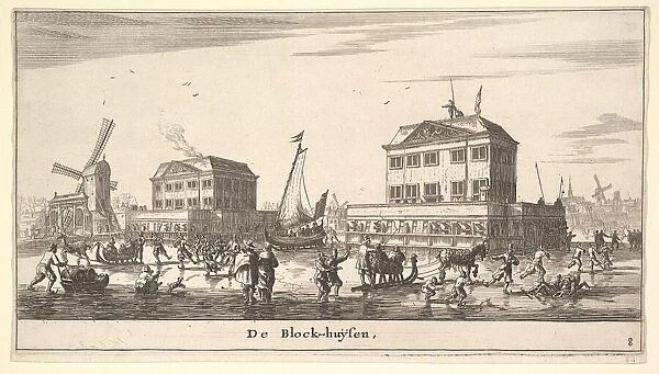 Winter Scene at the Blockhouse in Amsterdam, 17th century. Creator: Reinier Zeeman