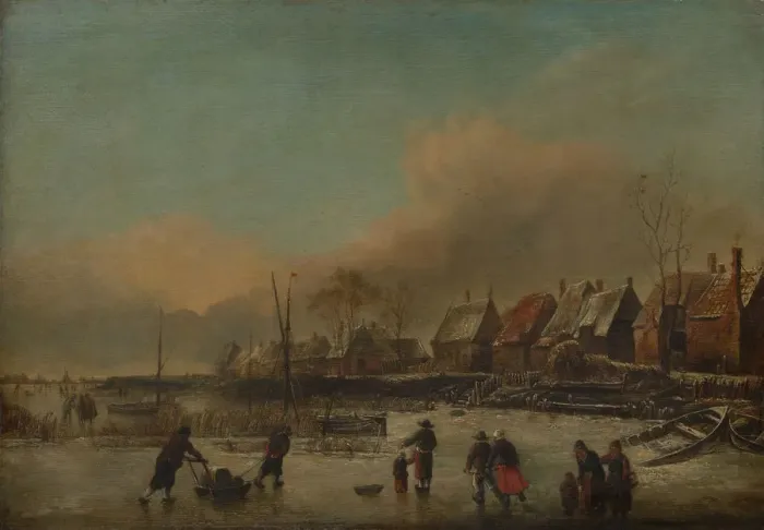 Framed Print : Winter Scene. Creator: Unknown Framed Print : Winter Scene. Creator: Unknown