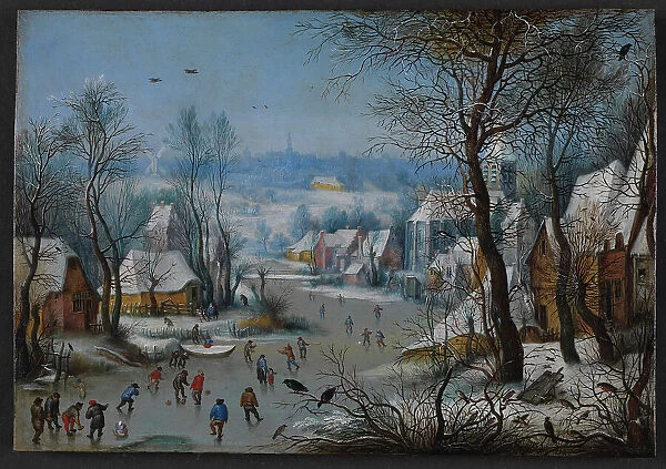 Winter Scenery, 1600-1614. Creator: Bruegel the Elder, Pieter, after (1526-1569)