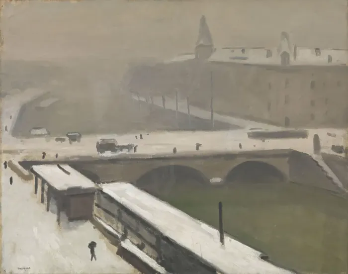 Framed Print : Winter by the Seine, Between 1900 and 1916. Creator: Albert Marquet Framed Print : Winter by the Seine, Between 1900 and 1916. Creator: Albert Marquet