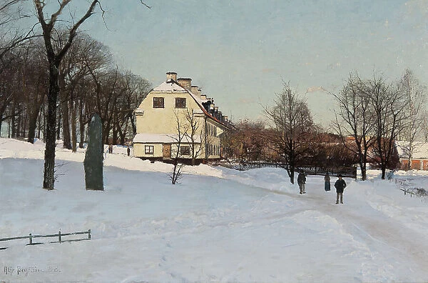 Winter - Skeppsholmen, Stockholm, 1888. Creator: Alfred Bergström