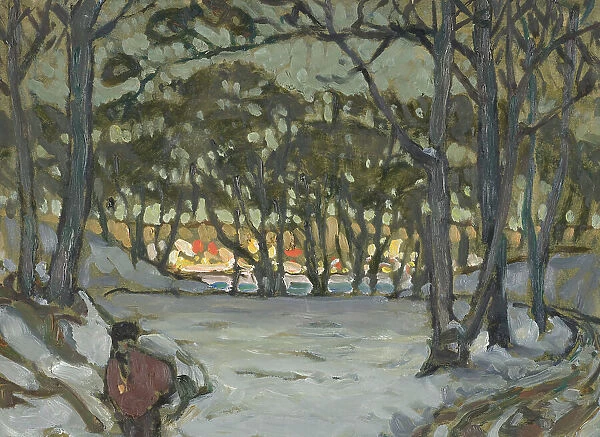 Winter Study from Djurgården, Stockholm, 1921. Creator: Anna Katarina Boberg