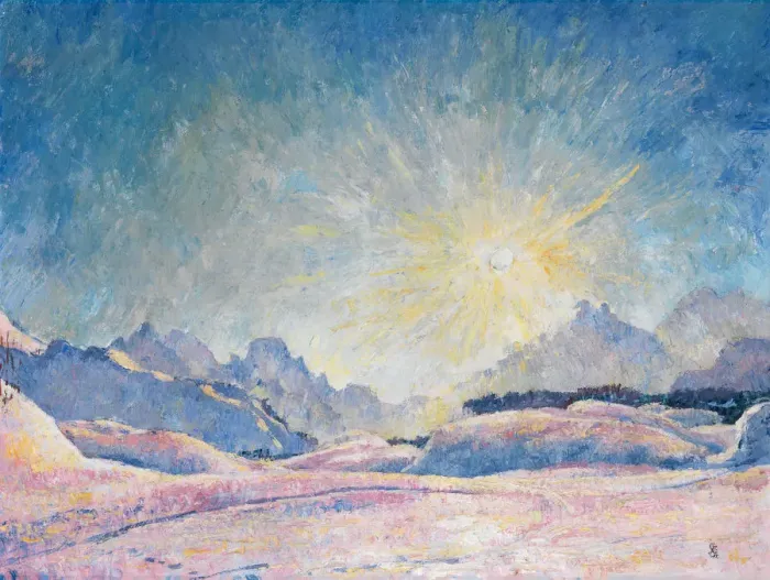 Framed Print : Winter Sun in Maloja, 1926 Framed Print : Winter Sun in Maloja, 1926