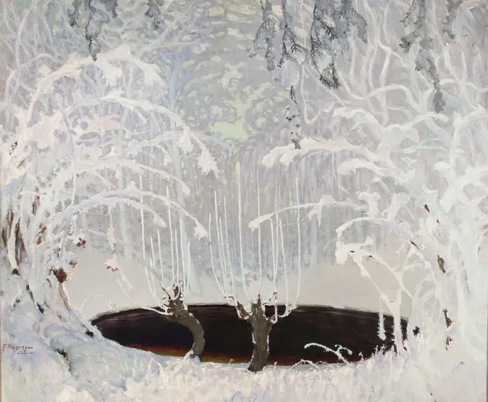 Framed Print : Winter Tale, 1904. Creator: Ruszczyc, Ferdynand (1870-1936) Framed Print : Winter Tale, 1904. Creator: Ruszczyc, Ferdynand (1870-1936)