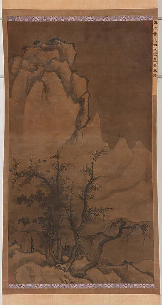 Winter Trees and Snowy Peaks, Ming dynasty, 17th century. Creator: Unknown