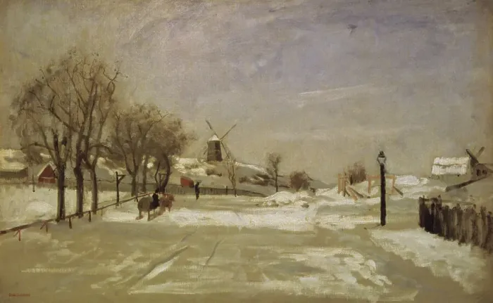 Framed Print : Winter - View of Eriksberg, Stockholm, c1880. Creator: Carl Skanberg Framed Print : Winter - View of Eriksberg, Stockholm, c1880. Creator: Carl Skanberg