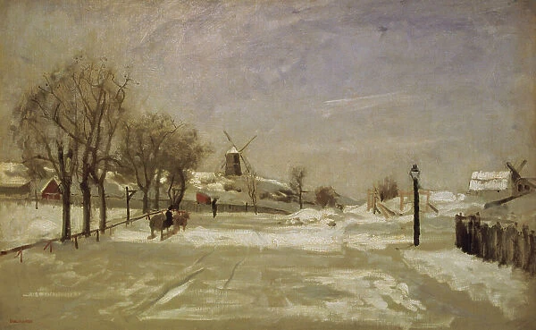Winter - View of Eriksberg, Stockholm, c1880. Creator: Carl Skanberg