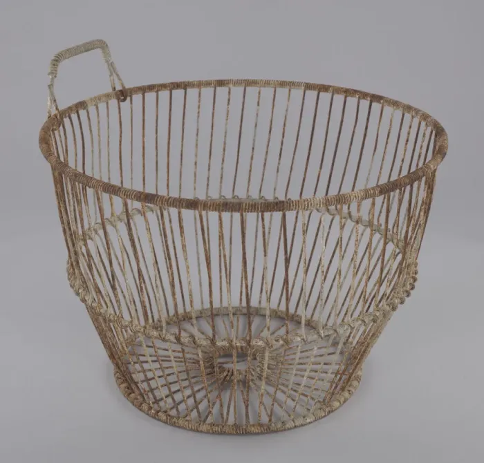 Framed Print : Wire oyster basket, 20th century. Creator: Unknown Framed Print : Wire oyster basket, 20th century. Creator: Unknown