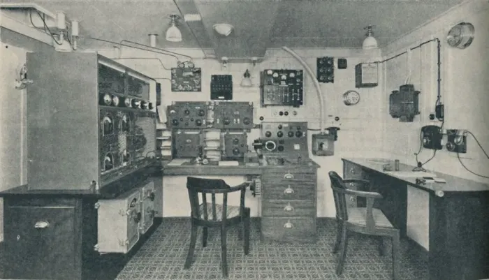 Framed Print : One of the Wireless Cabins in a modern liner, 1936 Framed Print : One of the Wireless Cabins in a modern liner, 1936