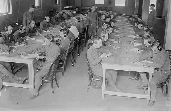 Wireless, Pratt Institute, Oct 1917. Creator: Bain News Service
