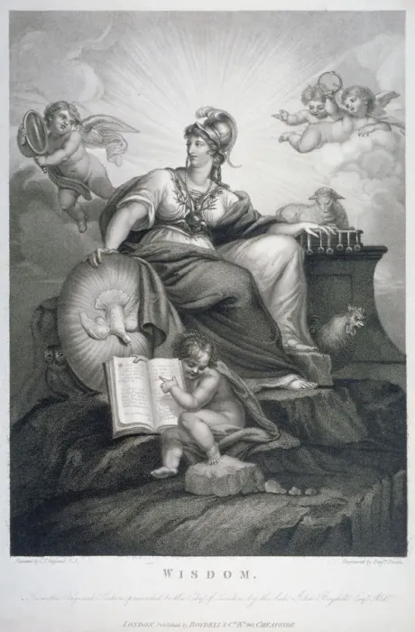 Framed Print : Wisdom, 1794. Artist: Benjamin Smith Framed Print : Wisdom, 1794. Artist: Benjamin Smith