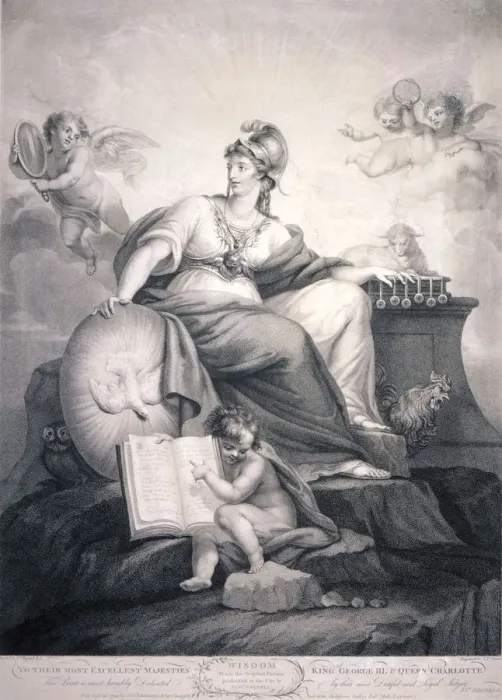 Framed Print : Wisdom, 1799. Artist: JP Simon Framed Print : Wisdom, 1799. Artist: JP Simon
