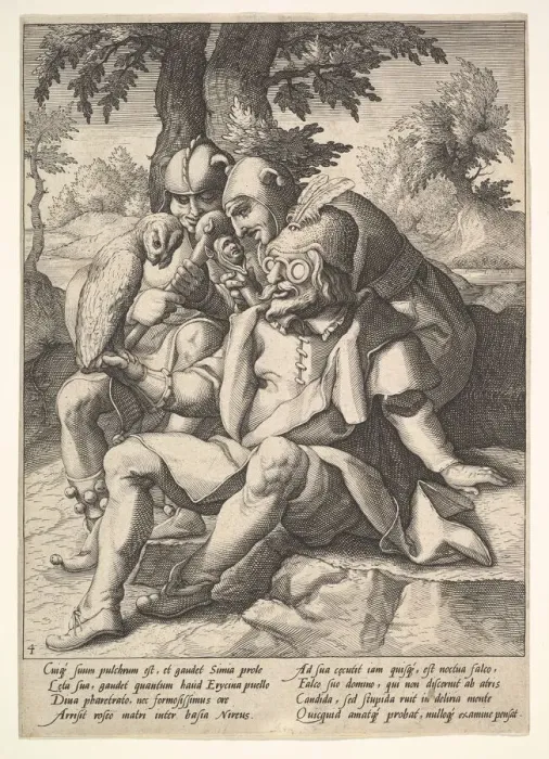Framed Print : The Wisdom of Fools, from Six Proverbs. Creator: Jacques de Gheyn II Framed Print : The Wisdom of Fools, from Six Proverbs. Creator: Jacques de Gheyn II
