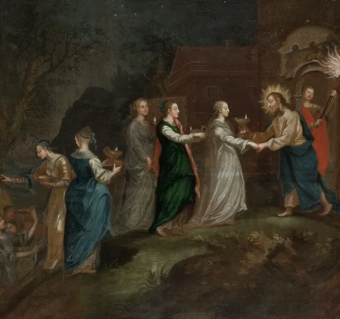 Framed Print : Five wise virgins, unknown date. Creator: Anon Framed Print : Five wise virgins, unknown date. Creator: Anon
