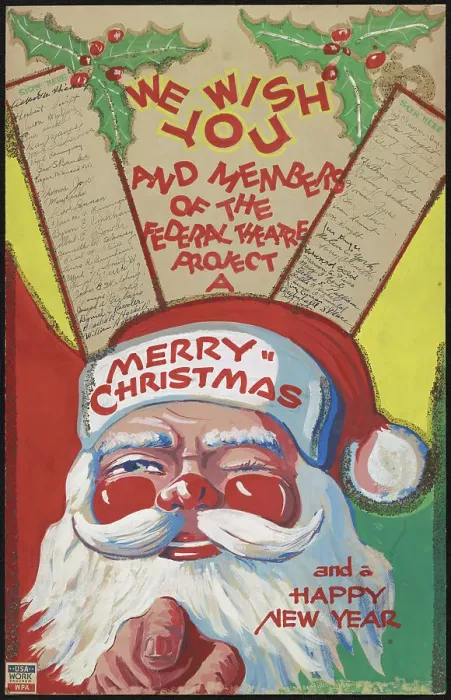 Framed Print : We Wish You a Merry Christmas, [193-]. Creator: Unknown
