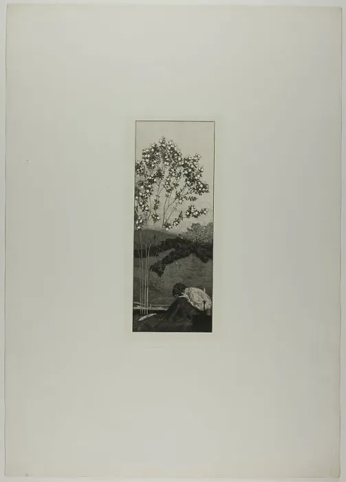 Framed Print : Wishes, plate three from A Glove, 1881. Creator: Max Klinger Framed Print : Wishes, plate three from A Glove, 1881. Creator: Max Klinger