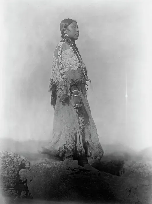 Framed Print : Wishham woman, c1910. Creator: Edward Sheriff Curtis Framed Print : Wishham woman, c1910. Creator: Edward Sheriff Curtis