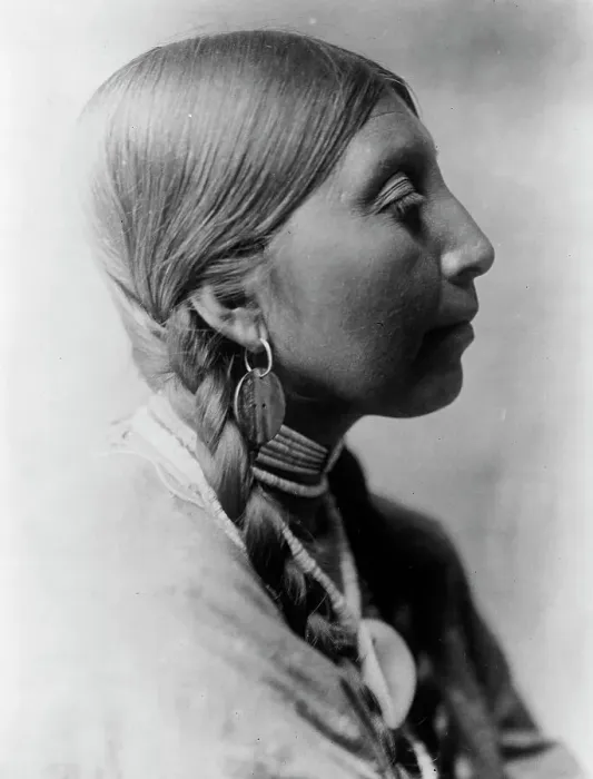 Framed Print : Wishham young woman, c1910. Creator: Edward Sheriff Curtis Framed Print : Wishham young woman, c1910. Creator: Edward Sheriff Curtis